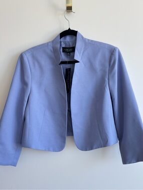 Black Label by Evan-Picone Lavender Cropped Blazer Jacket NWT Size 16
